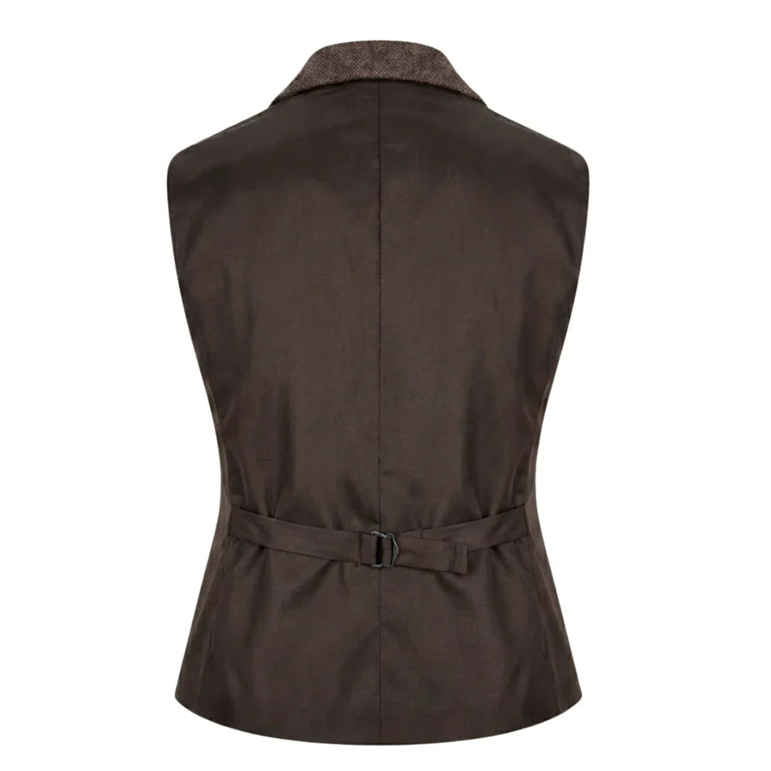 Women's Oak Tweed Herringbone Blazer & Waistcoat Set by TruClothing