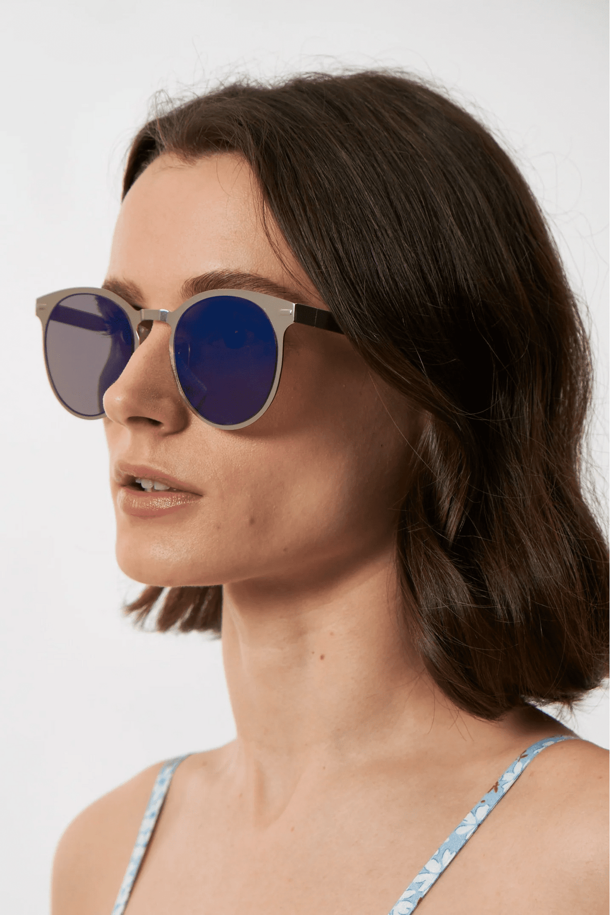 Kiko Round Silver Sunglasses - Bascora