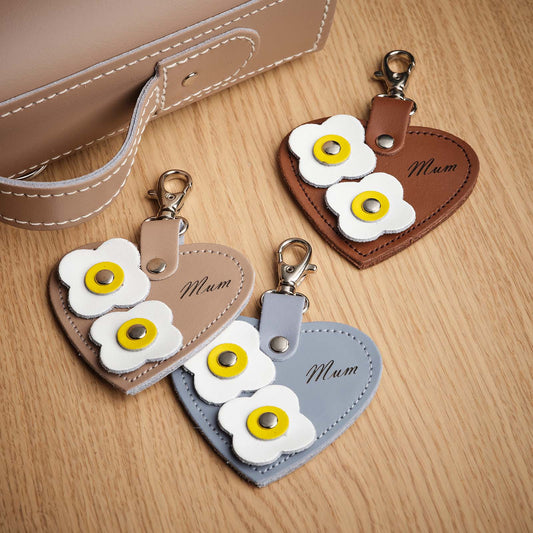 various Leather Love Heart ‘Mum’ Bag Charms
