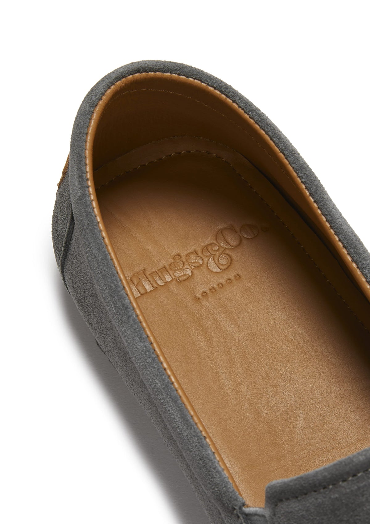 Hugs & Co. Charcoal Grey Suede Espadrilles with Upcycled Tyre Sole for Men