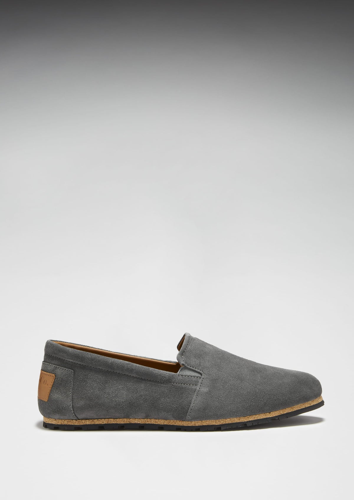 Hugs & Co. Charcoal Grey Suede Espadrilles with Upcycled Tyre Sole for Men