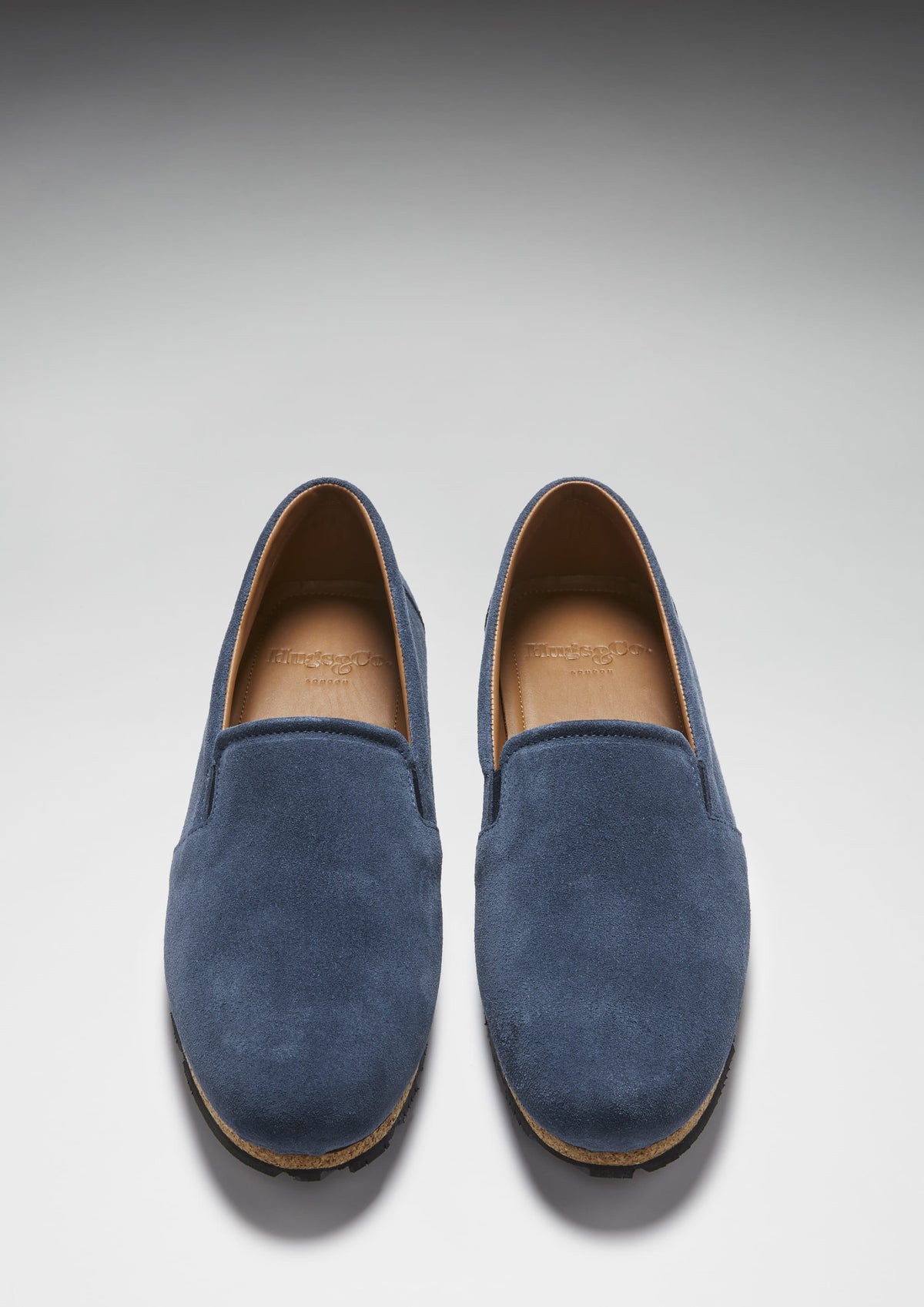 Hugs & Co. Denim Blue Suede Espadrilles with Upcycled Tyre Sole for Men