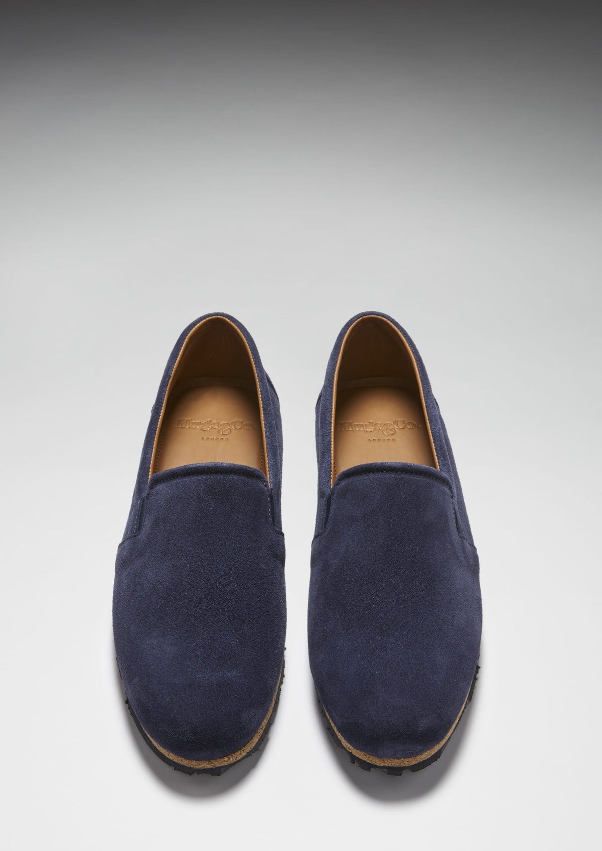 Hugs & Co. Navy Blue Suede Espadrilles with Upcycled Tyre Sole for Men