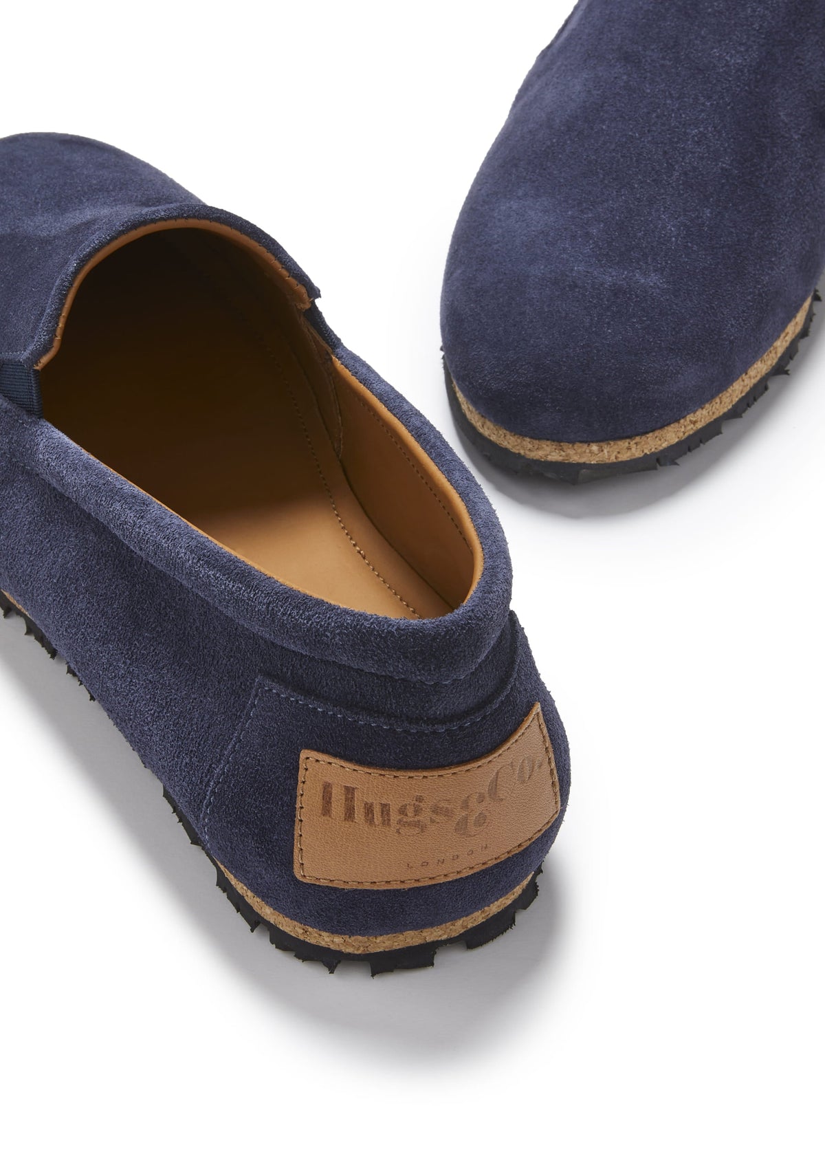 Hugs & Co. Navy Blue Suede Espadrilles with Upcycled Tyre Sole for Men