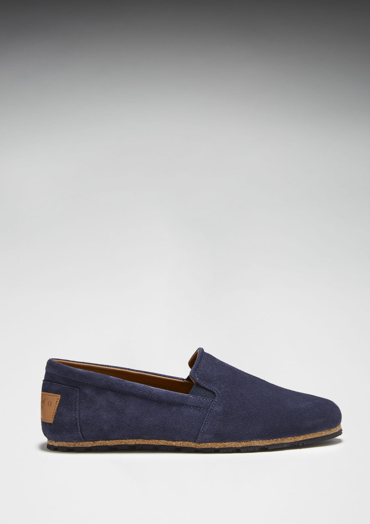 Hugs & Co. Navy Blue Suede Espadrilles with Upcycled Tyre Sole for Men