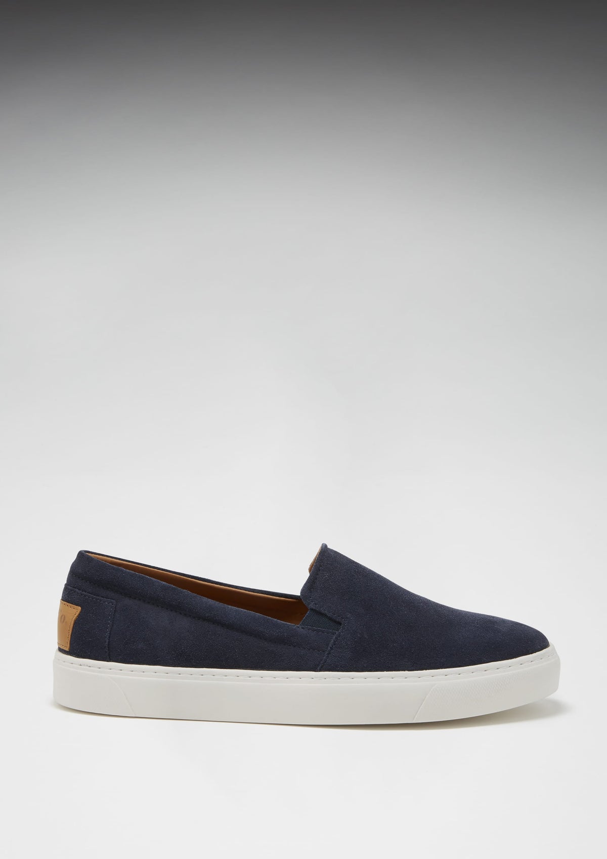 Hugs & Co. Navy Blue Suede Slip-On Sneakers for Men with Vibram Sole