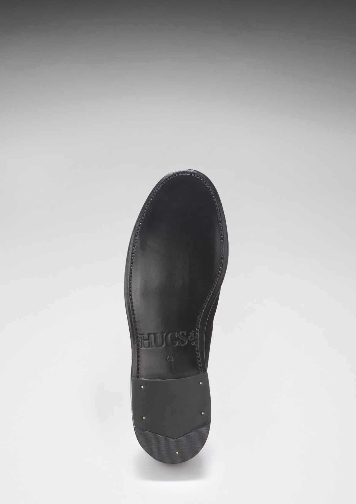 Hugs & Co. Black C.F. Stead Suede Tasselled Brogues with Goodyear Welted Leather Sole