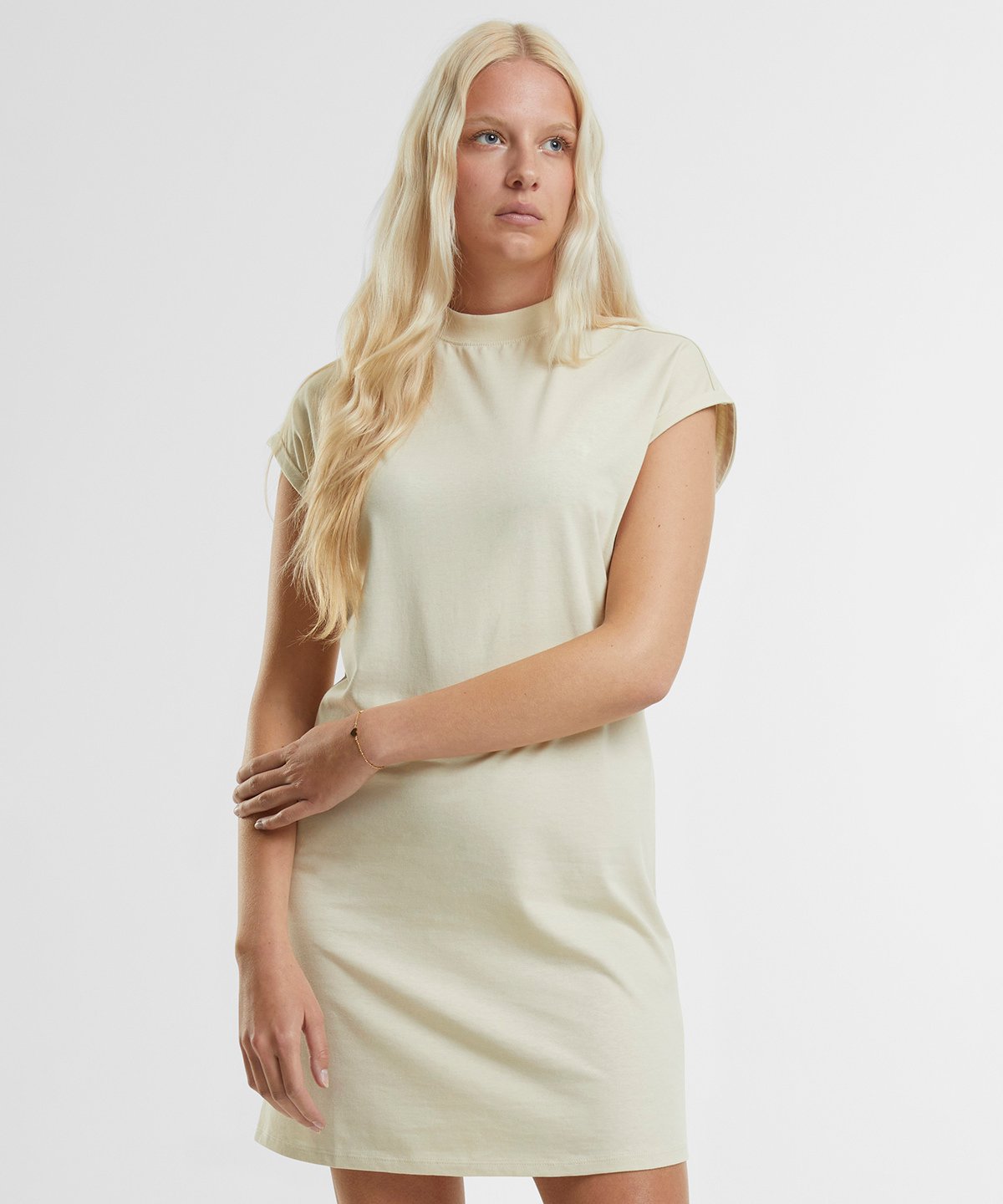 Organic Extended Shoulder T-shirt Dress — Womens
