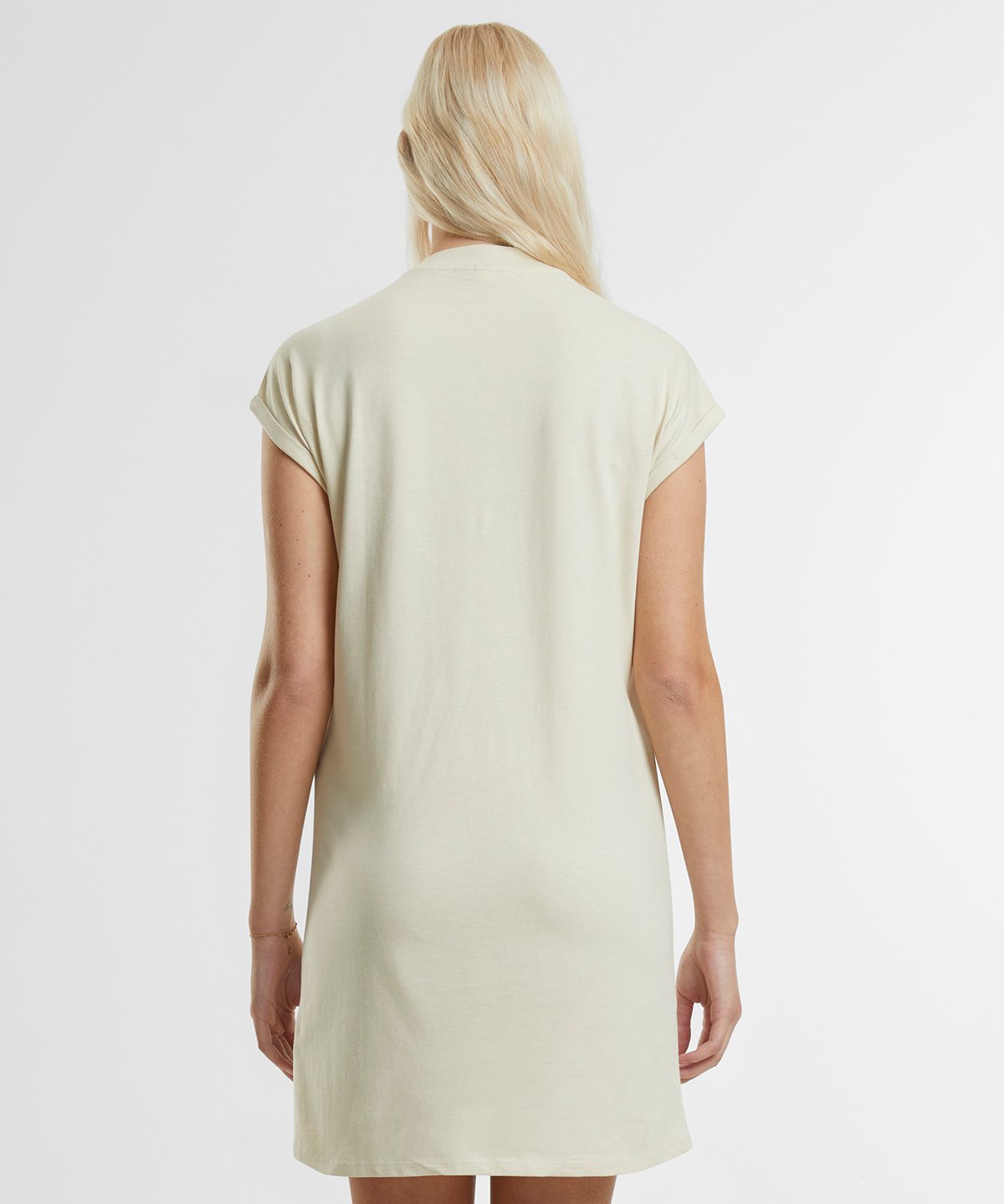 Organic Extended Shoulder T-shirt Dress — Womens