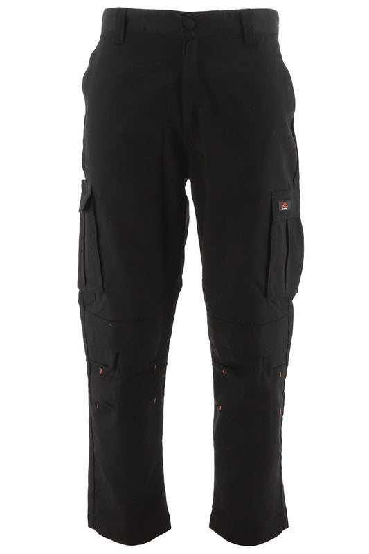 North Peak Workwear Vector Black Cargo Trousers - Bascora
