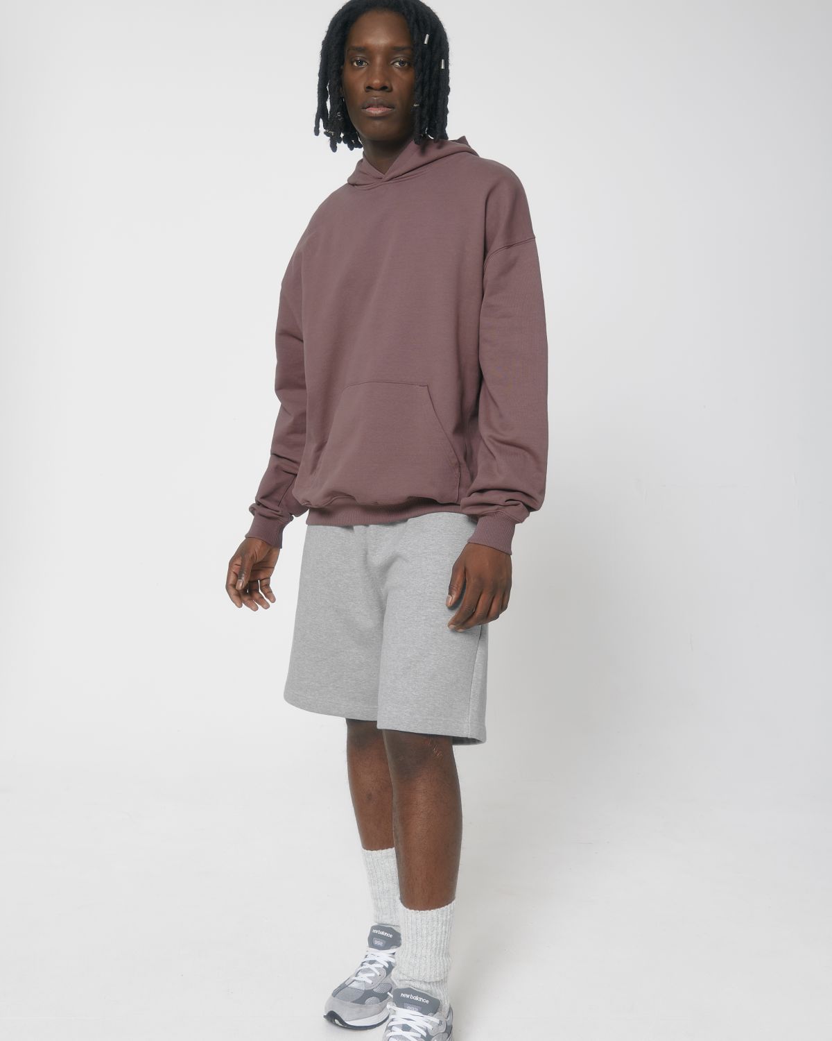 Organic Boxy Heavy Hooded Sweatshirt  Bascora