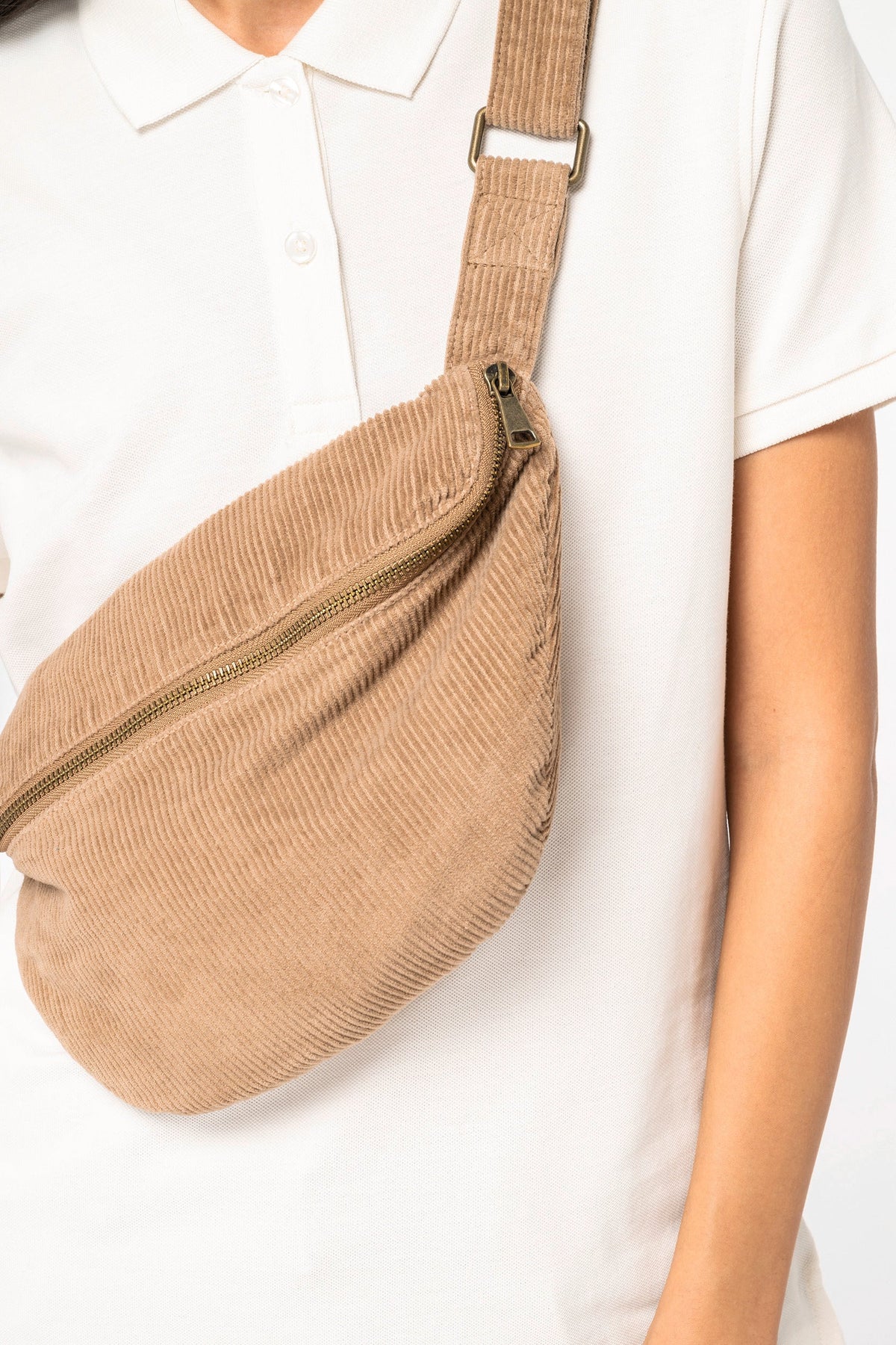 Organic Corduroy Faded Waist Bag - Bascora
