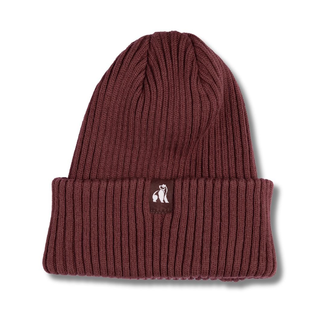 Organic Cotton Beanie – Burgundy - Bascora