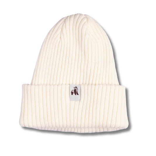 Organic Cotton Beanie – Cream - Bascora