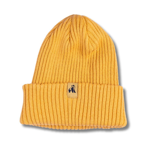 Organic Cotton Beanie – Mustard - Bascora