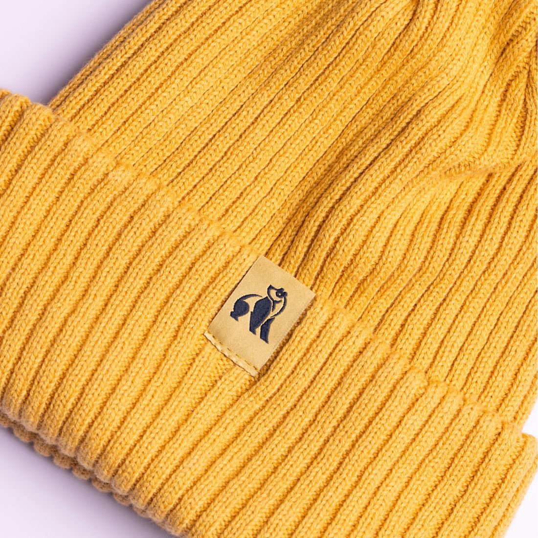 Organic Cotton Beanie – Mustard - Bascora