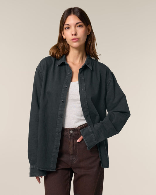 Organic Cotton Heavy Relaxed Shirt – Unisex - Bascora