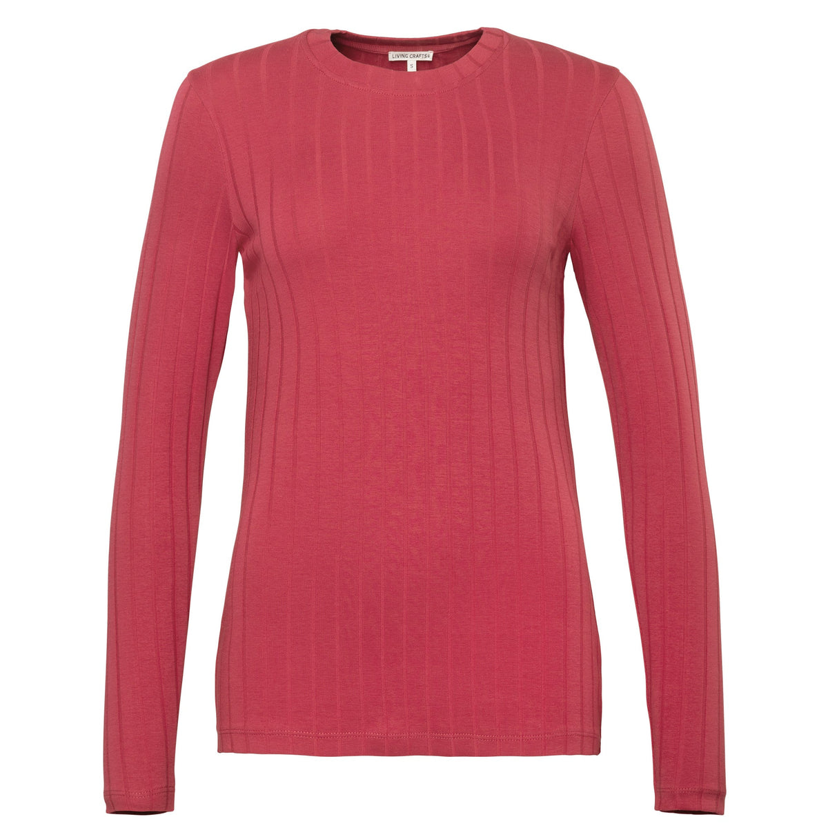 Organic Cotton Ribbed Long Sleeve T-Shirt – Women's - Bascora