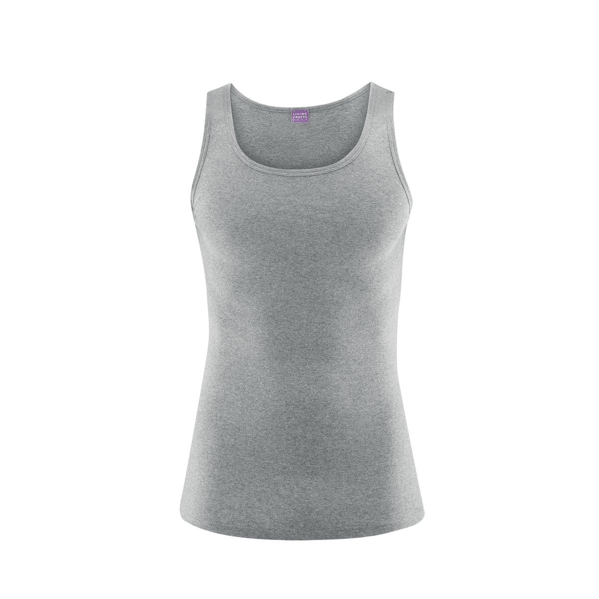 Organic Cotton Ribbed Vest — Mens - Bascora