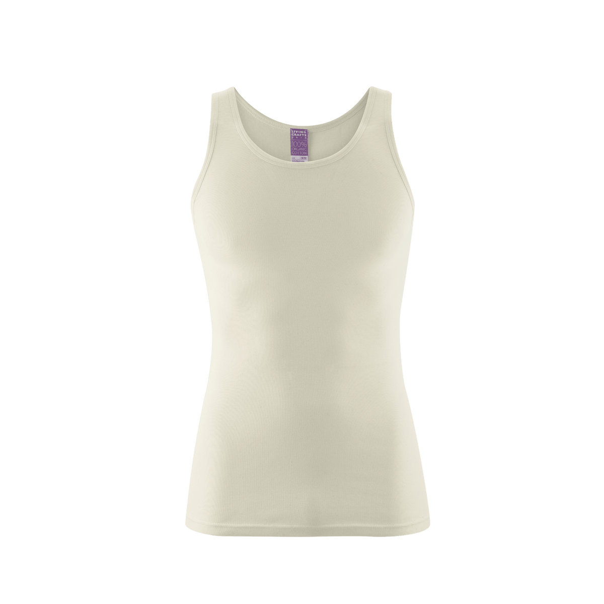 Organic Cotton Ribbed Vest — Mens - Bascora