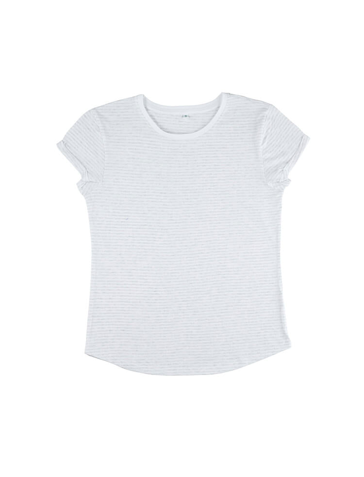 Organic Cotton Rolled Sleeve T-shirt – Women's - Bascora