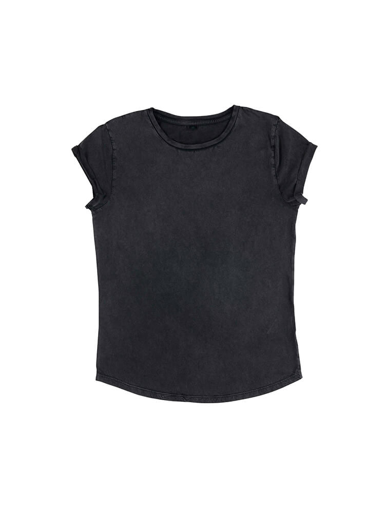Organic Cotton Rolled Sleeve T-shirt | Bascora