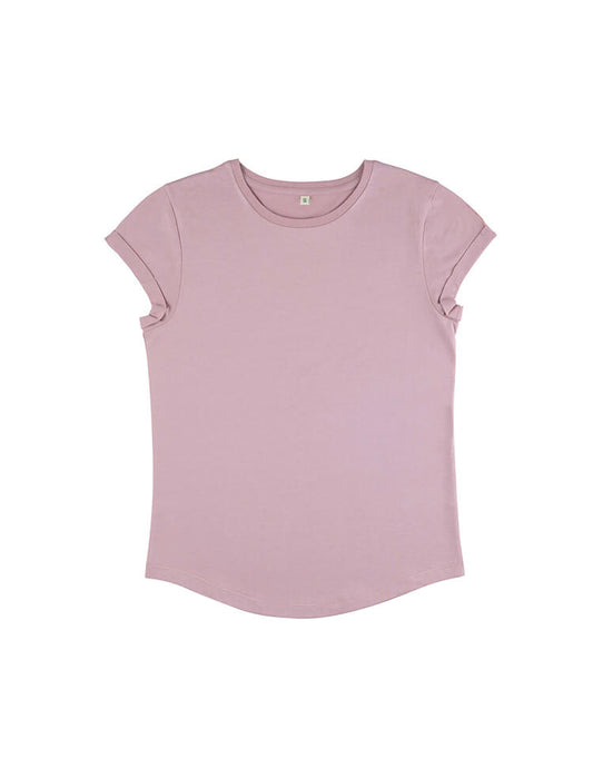 Organic Cotton Rolled Sleeve T-shirt | Bascora
