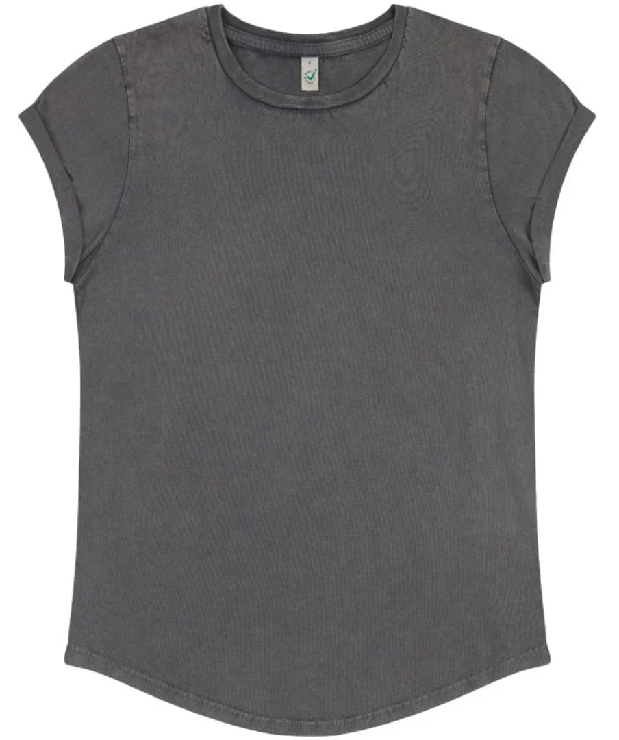 Organic Cotton Rolled Sleeve T-shirt – Women's - Bascora