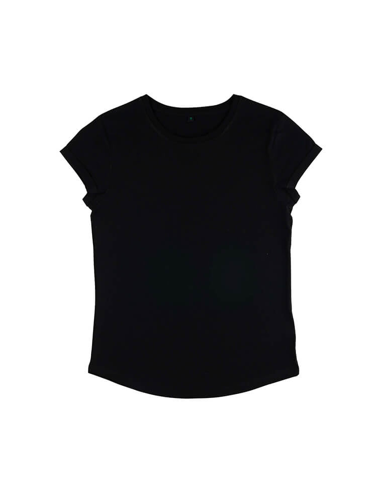 Organic Cotton Rolled Sleeve T-shirt | Bascora