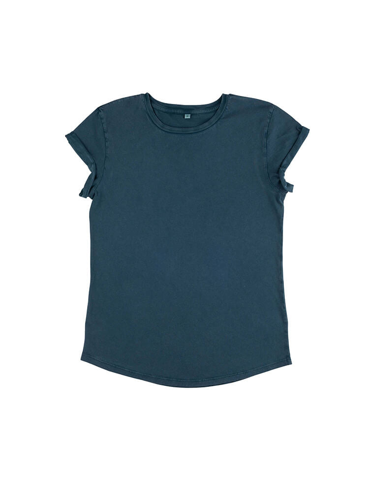Organic Cotton Rolled Sleeve T-shirt – Women's - Bascora