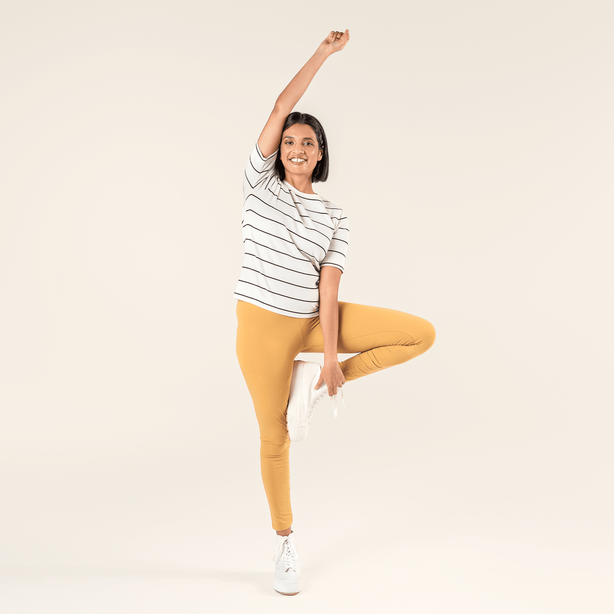 Organic Cotton Stretch Leggings - Womens - Bascora