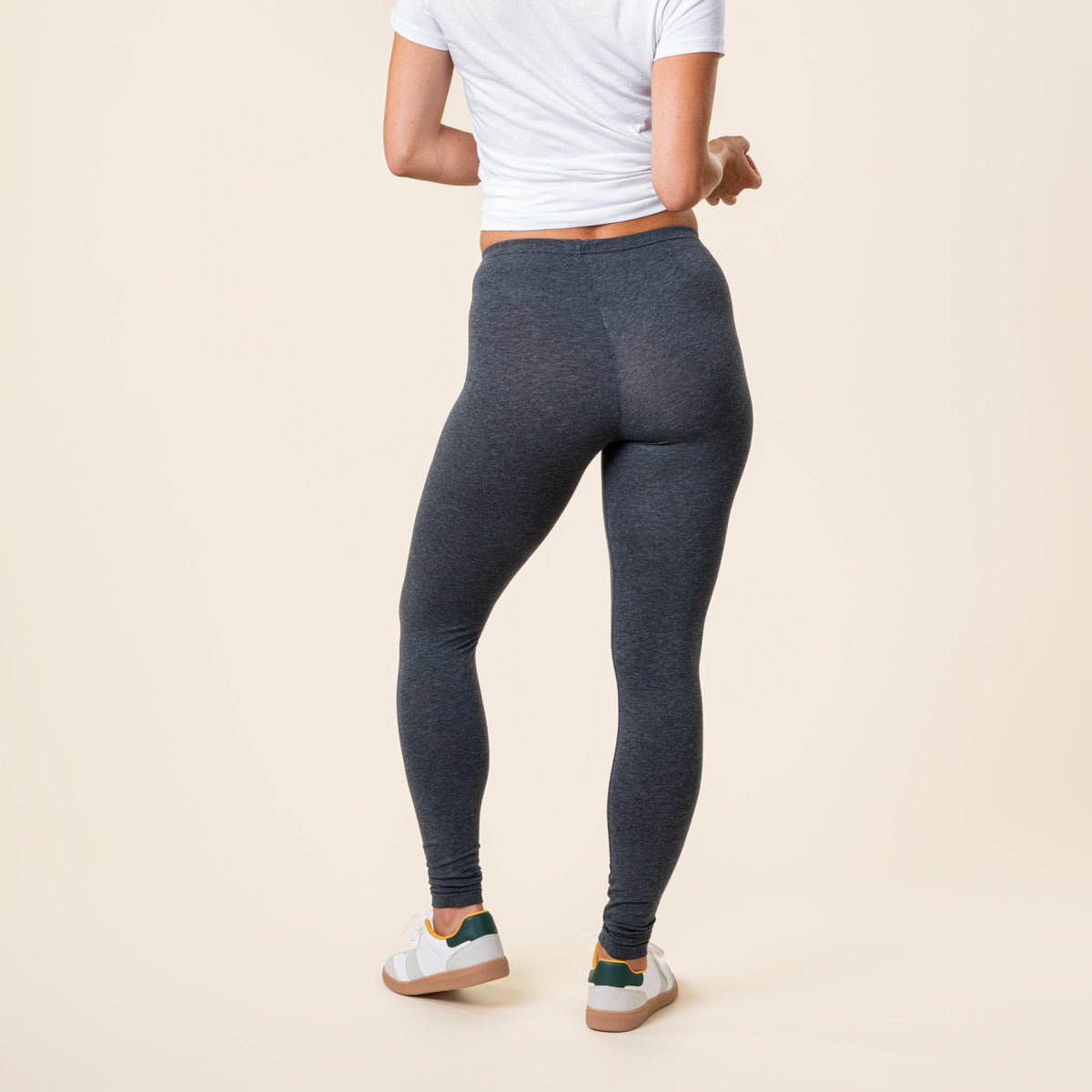 Organic Cotton Stretch Leggings - Womens - Bascora