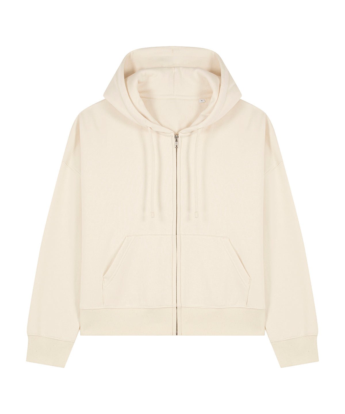 Organic Dropped Shoulder Zipped Hoodie - Womens - Bascora