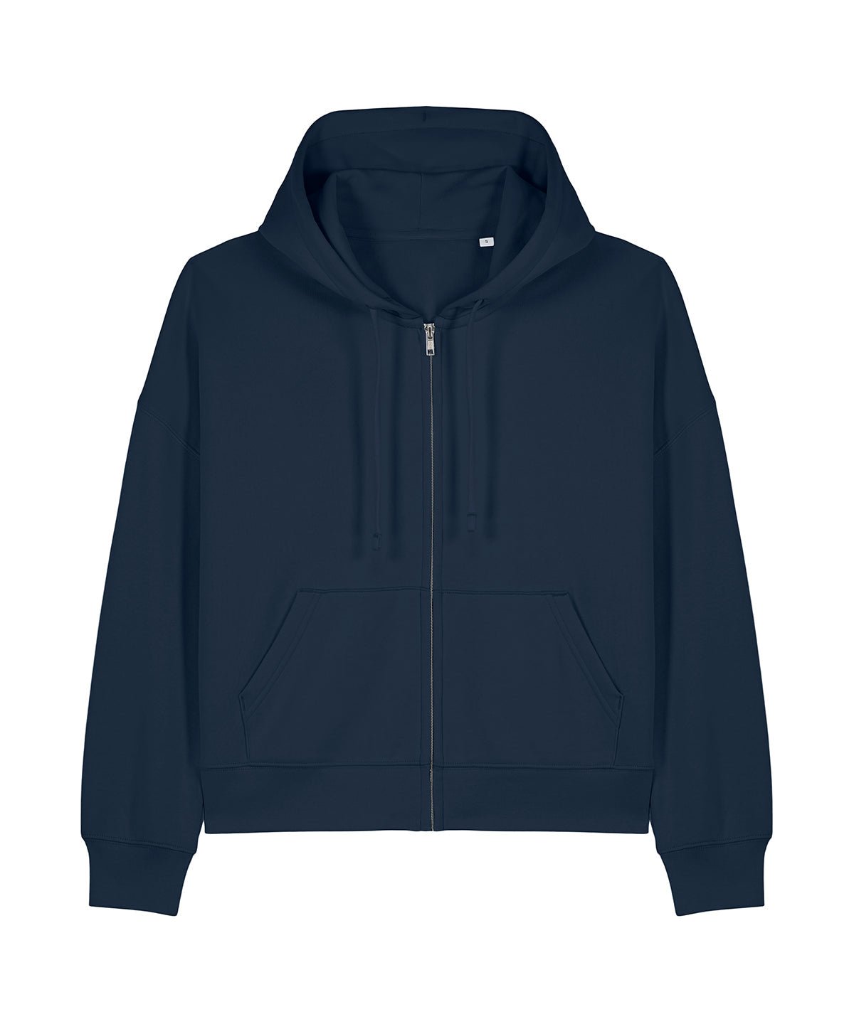 Organic Dropped Shoulder Zipped Hoodie - Womens - Bascora