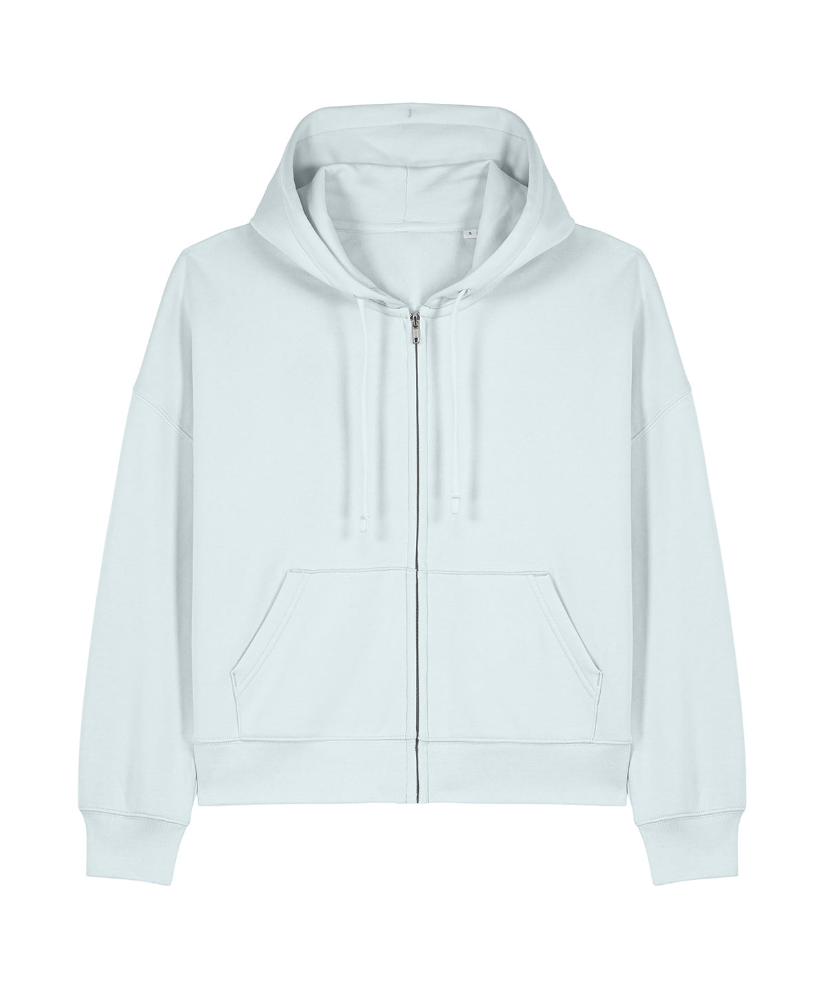 Organic Dropped Shoulder Zipped Hoodie - Womens - Bascora
