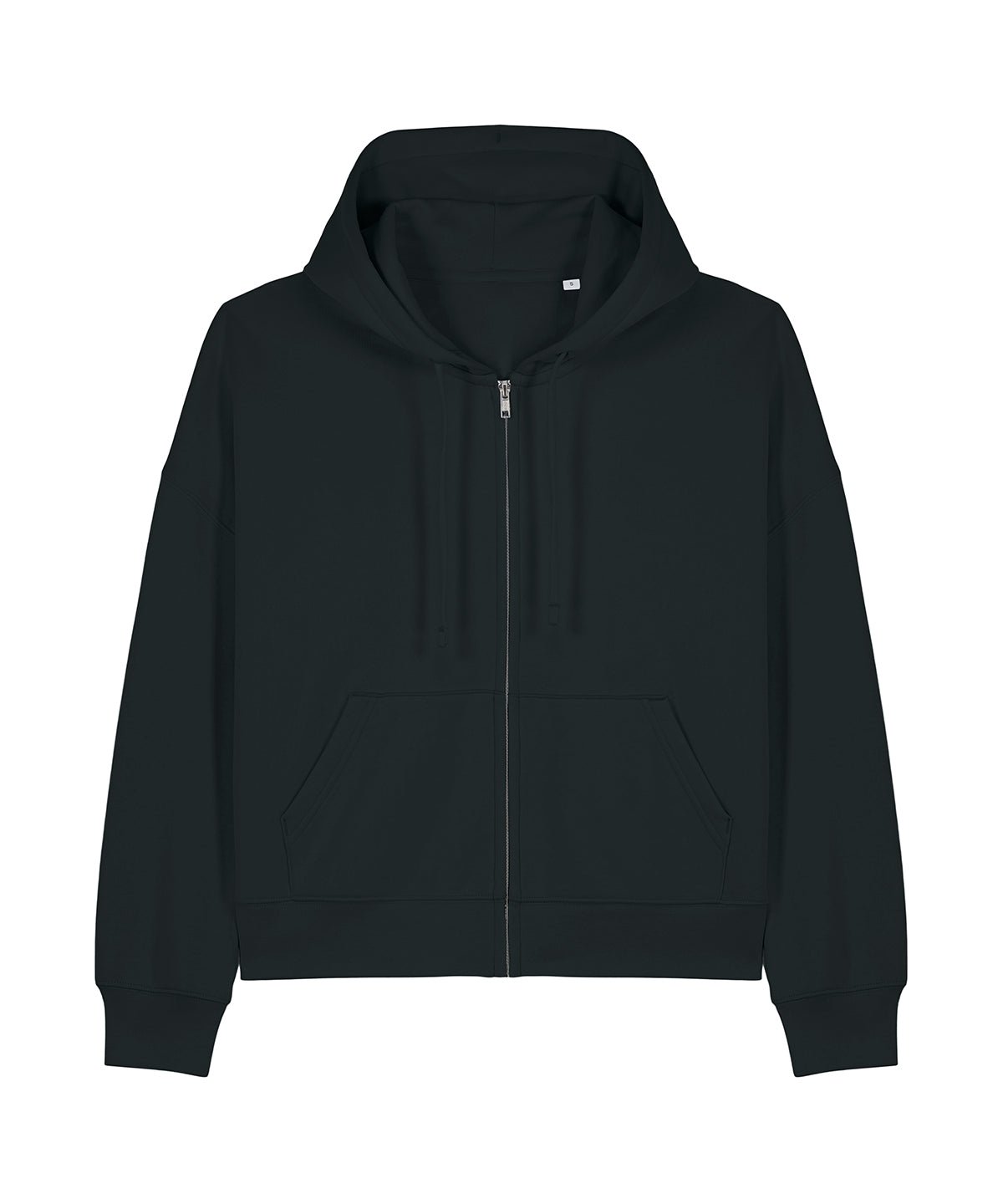Organic Dropped Shoulder Zipped Hoodie - Womens - Bascora