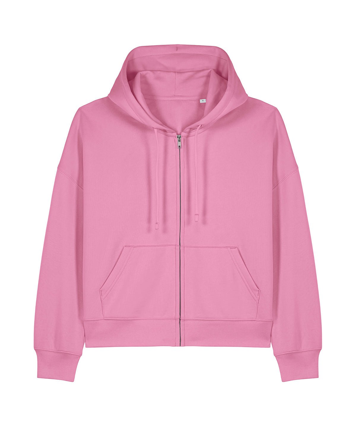 Organic Dropped Shoulder Zipped Hoodie - Womens - Bascora