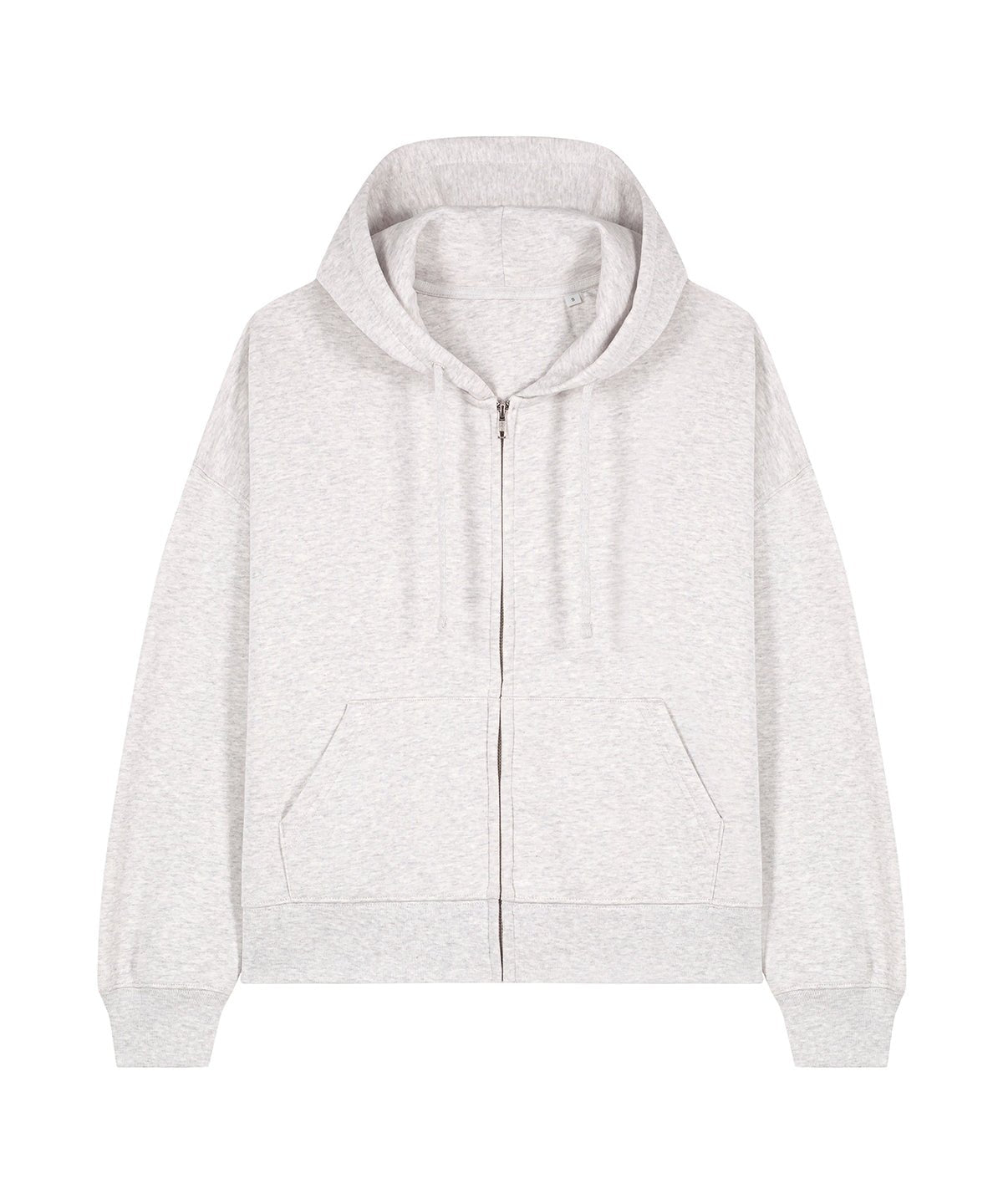 Organic Dropped Shoulder Zipped Hoodie - Womens - Bascora