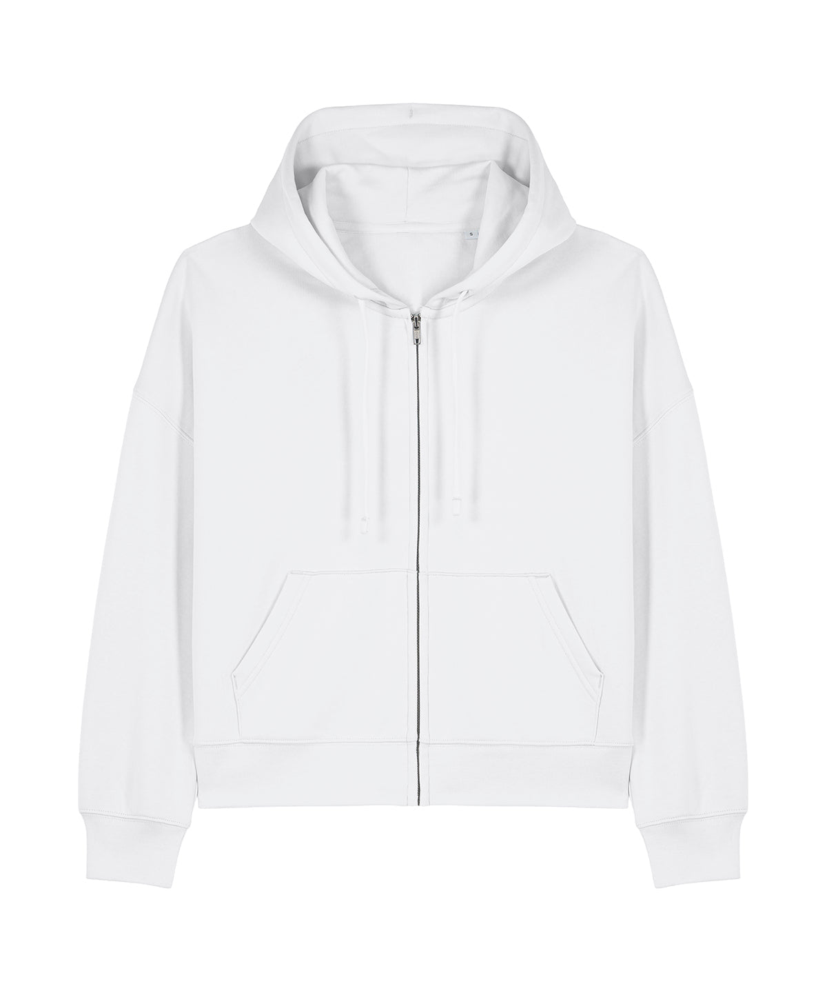 Organic Dropped Shoulder Zipped Hoodie - Womens - Bascora