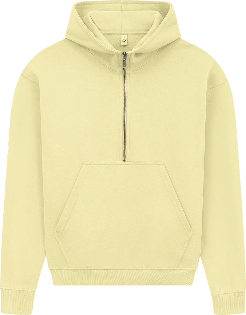 Organic Half Zip Hoodie – Womens - Bascora