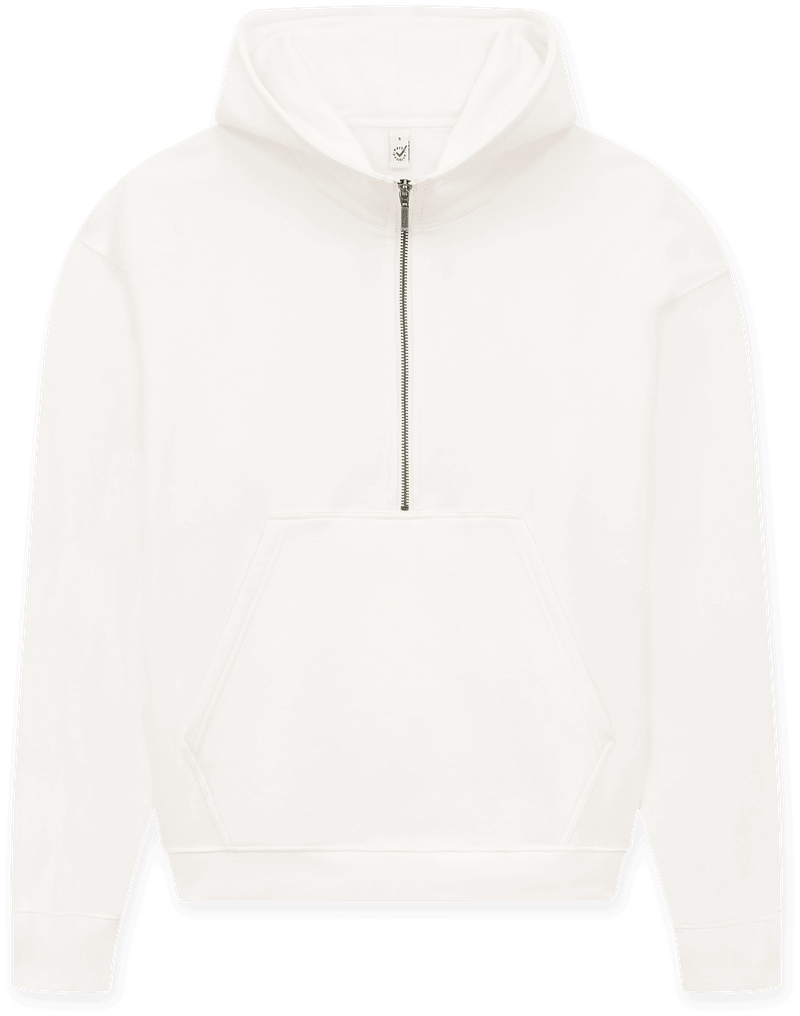 Organic Half Zip Hoodie – Womens - Bascora