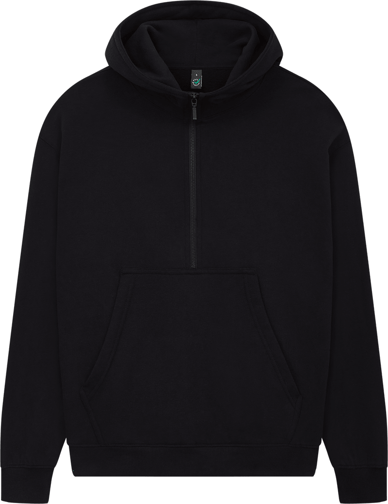Organic Half Zip Hoodie – Womens - Bascora
