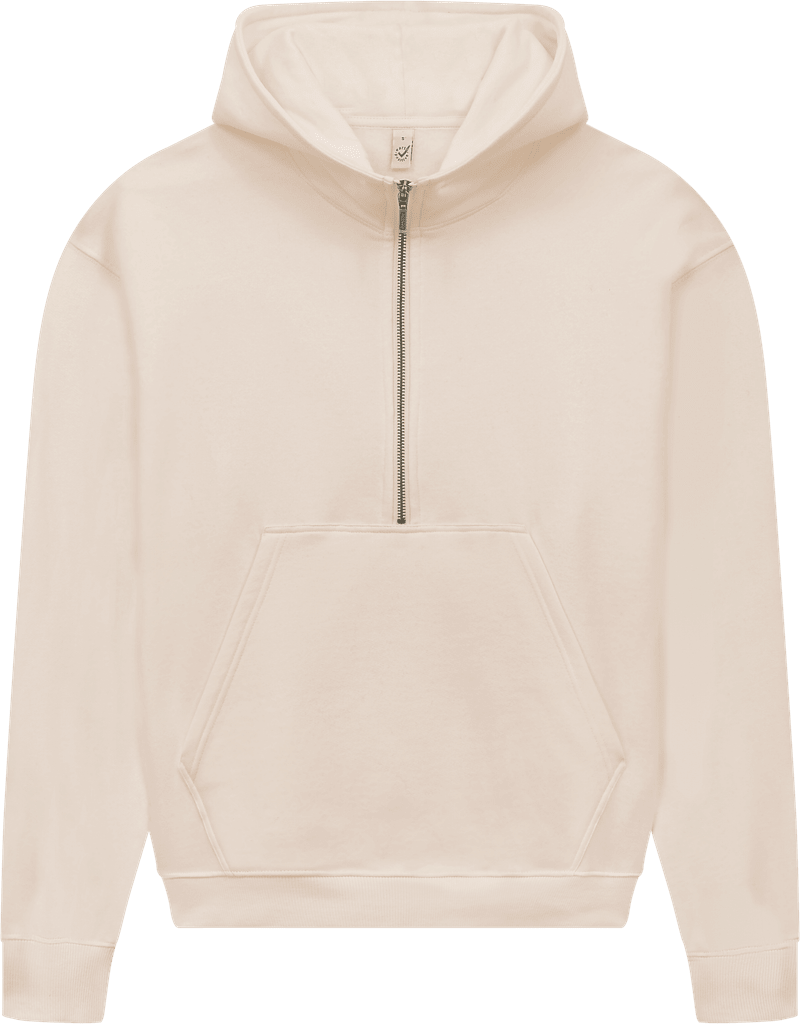 Organic Half Zip Hoodie – Womens - Bascora