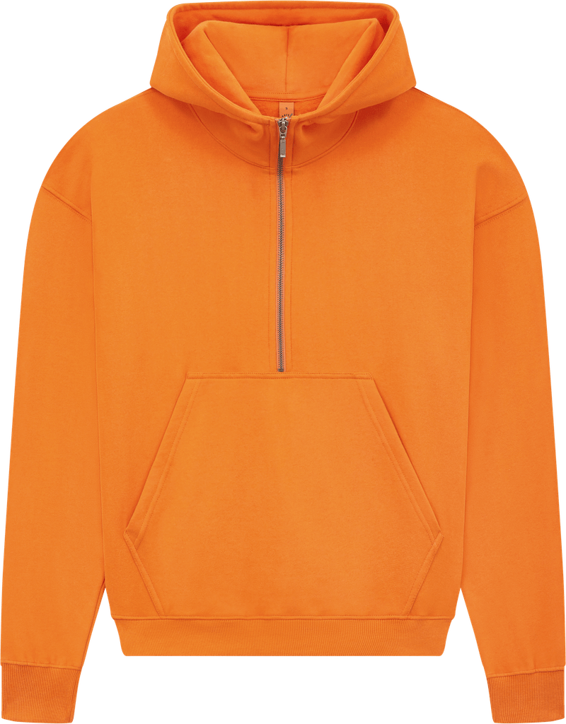 Organic Half Zip Hoodie – Womens - Bascora