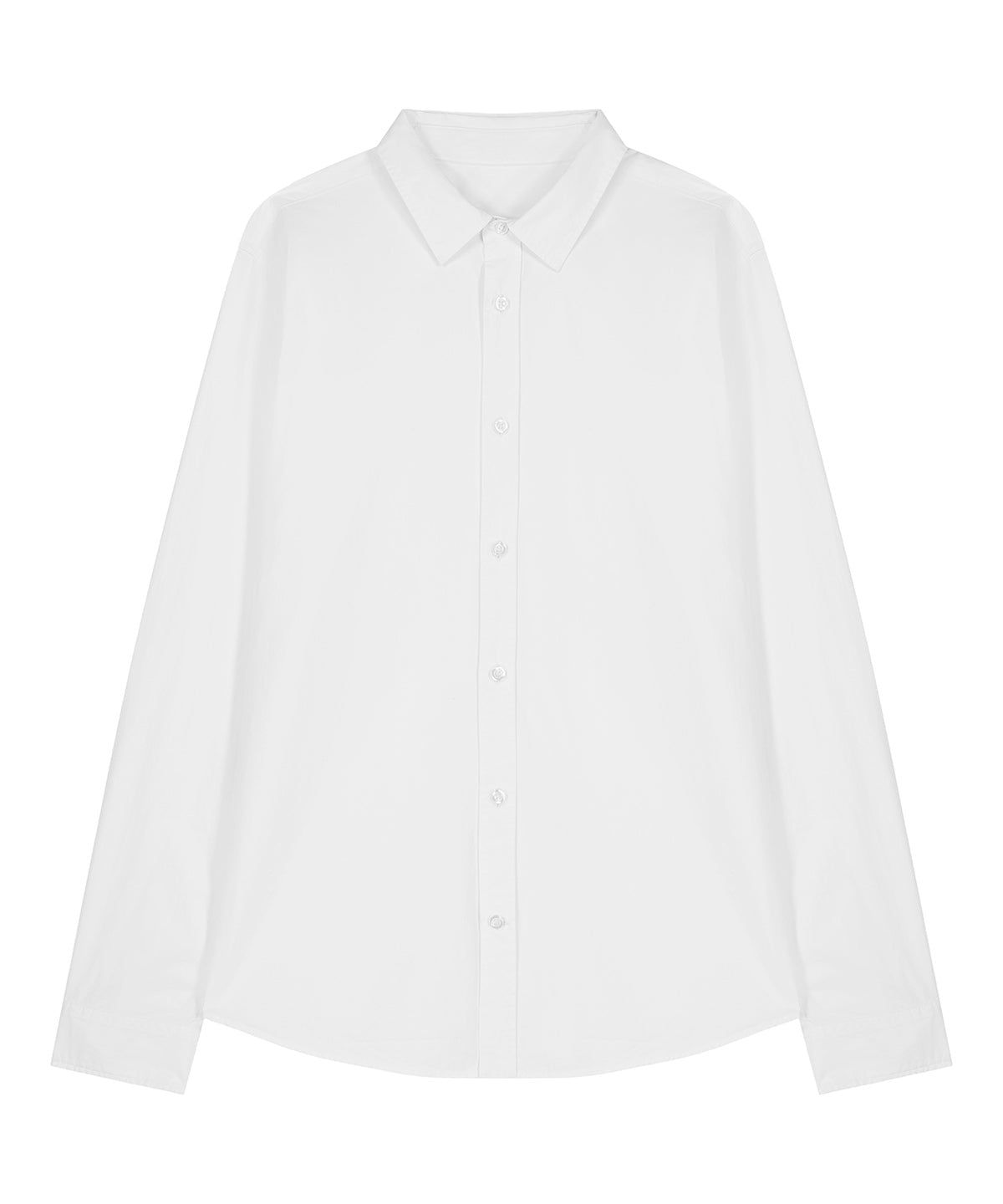 Organic Poplin Long Sleeve Shirt - Womens - Bascora