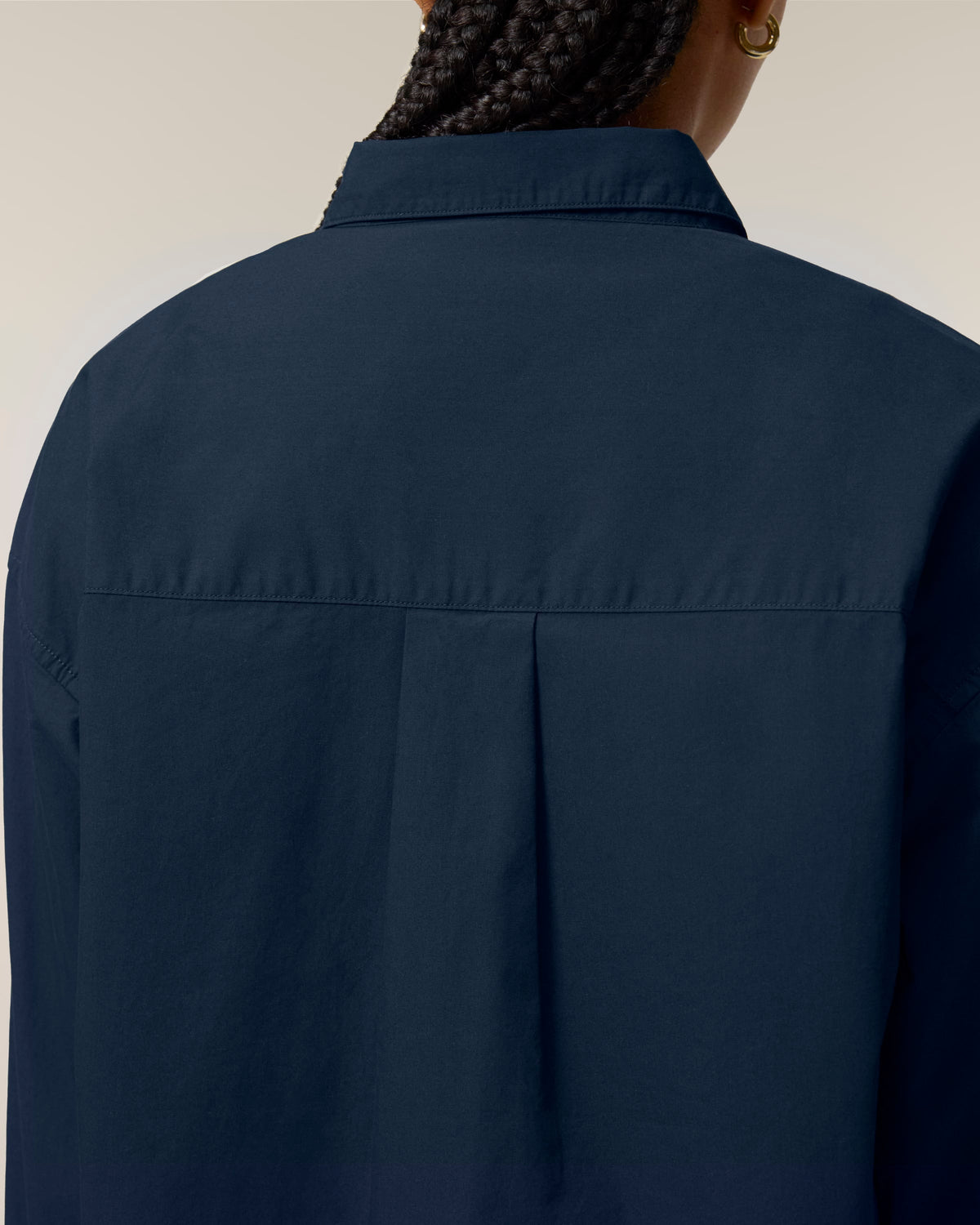 Organic Poplin Long Sleeve Shirt - Womens - Bascora