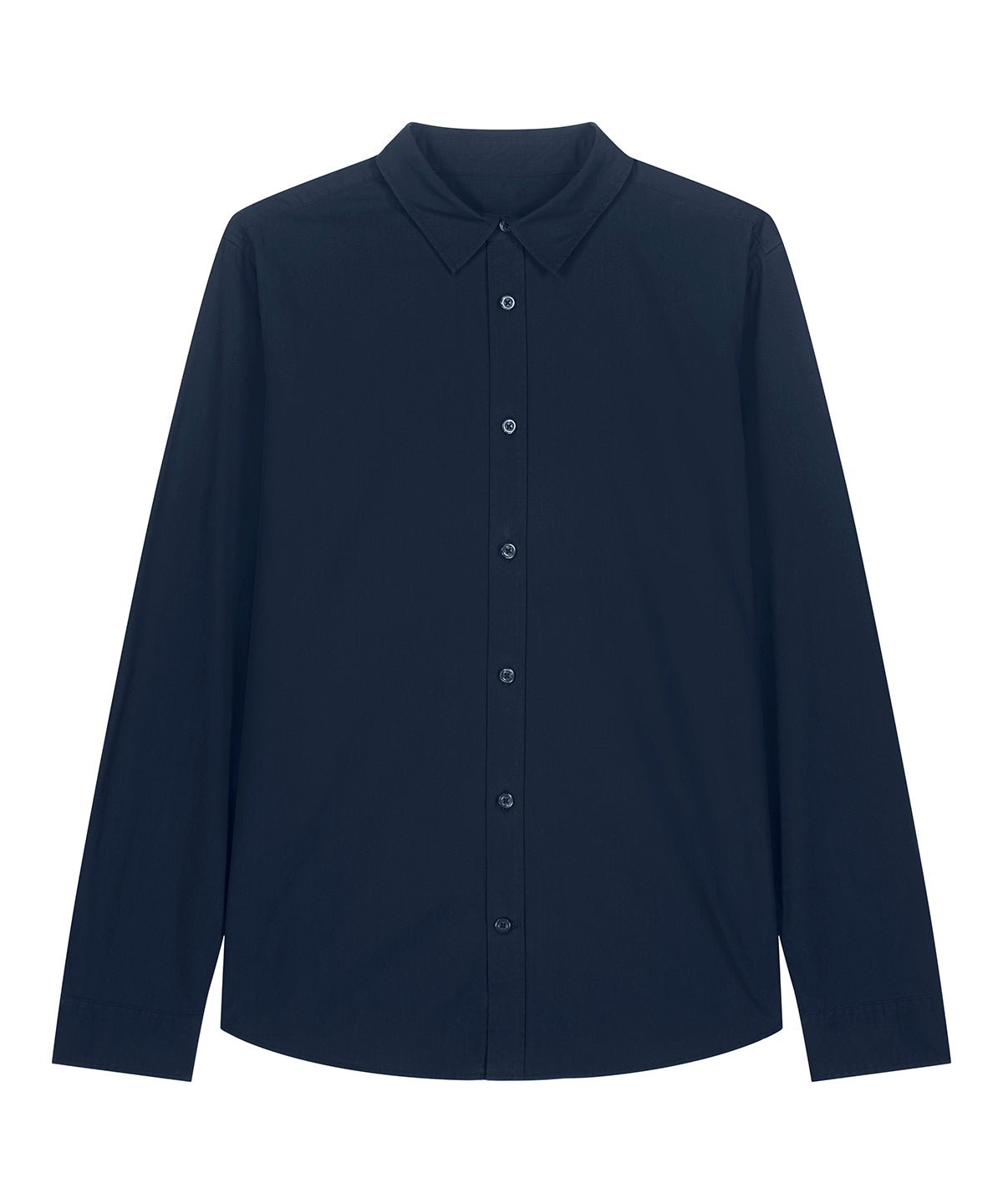 Organic Poplin Long Sleeve Shirt - Womens - Bascora