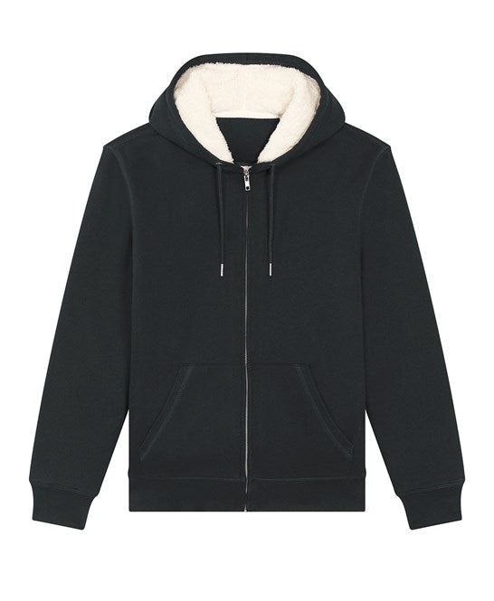 Organic Sherpa Zipped Hooded Sweatshirt – Unisex - Bascora