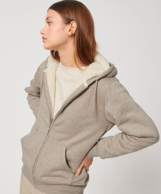 Organic Sherpa Zipped Hooded Sweatshirt – Unisex - Bascora