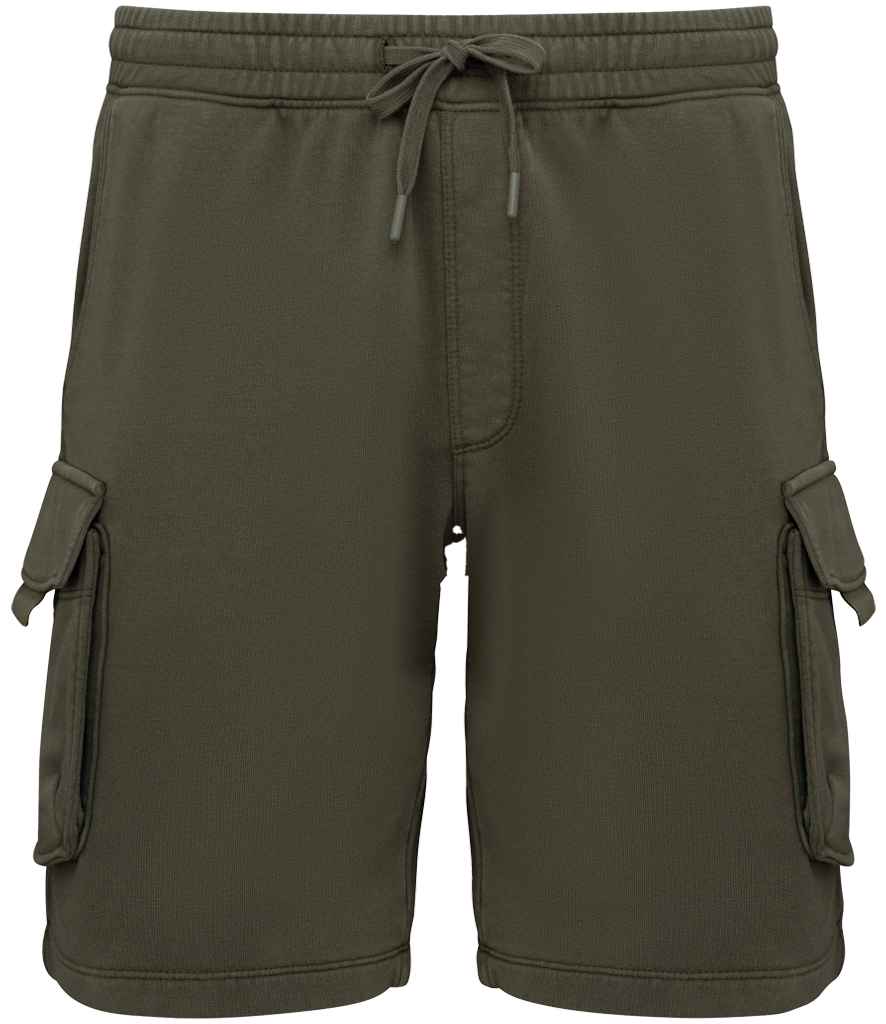 Organic Washed Effect Cargo Shorts - Bascora